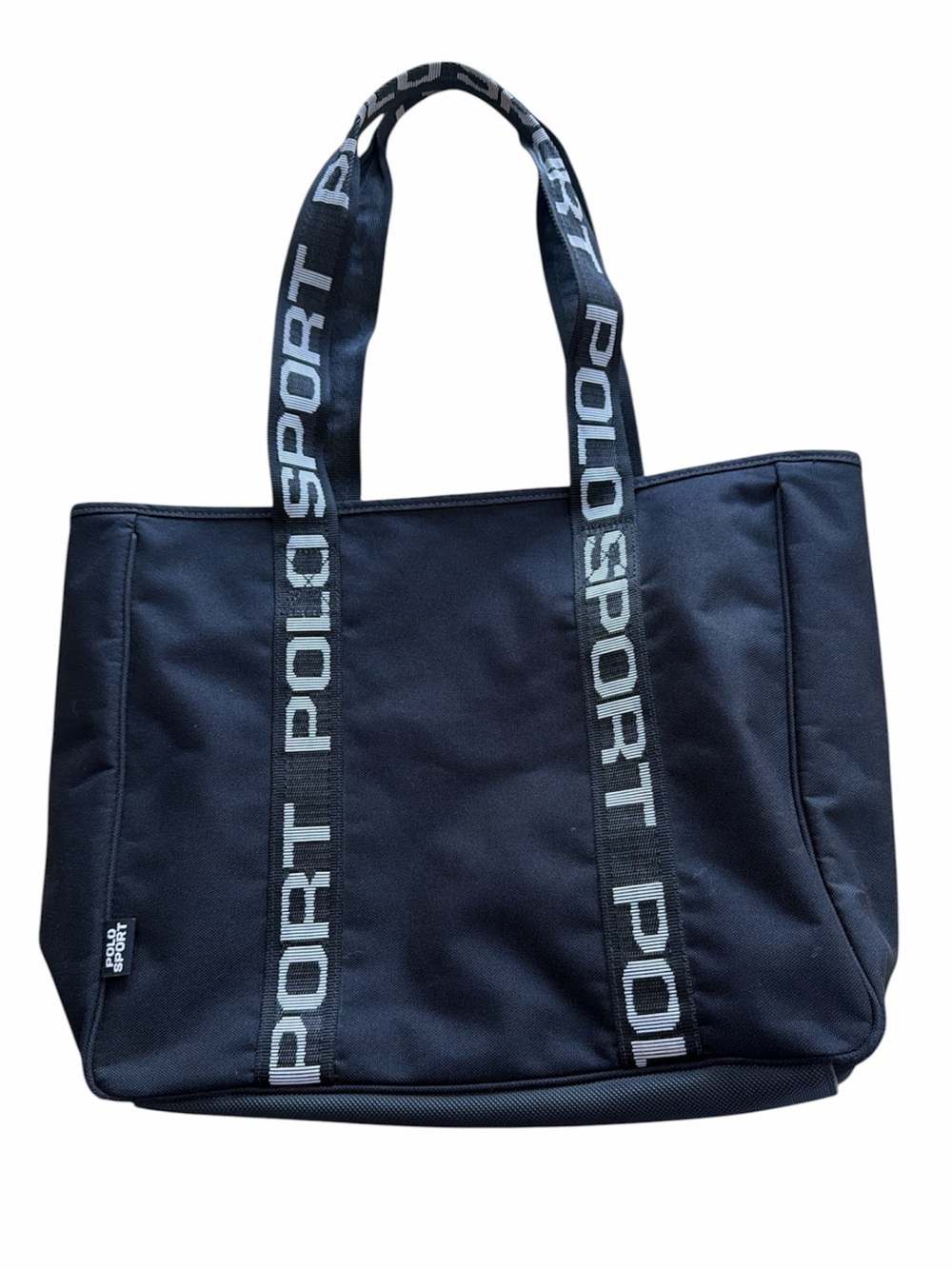 Ralph Lauren Y2K Polo Sport Black Spellout Tote Bag